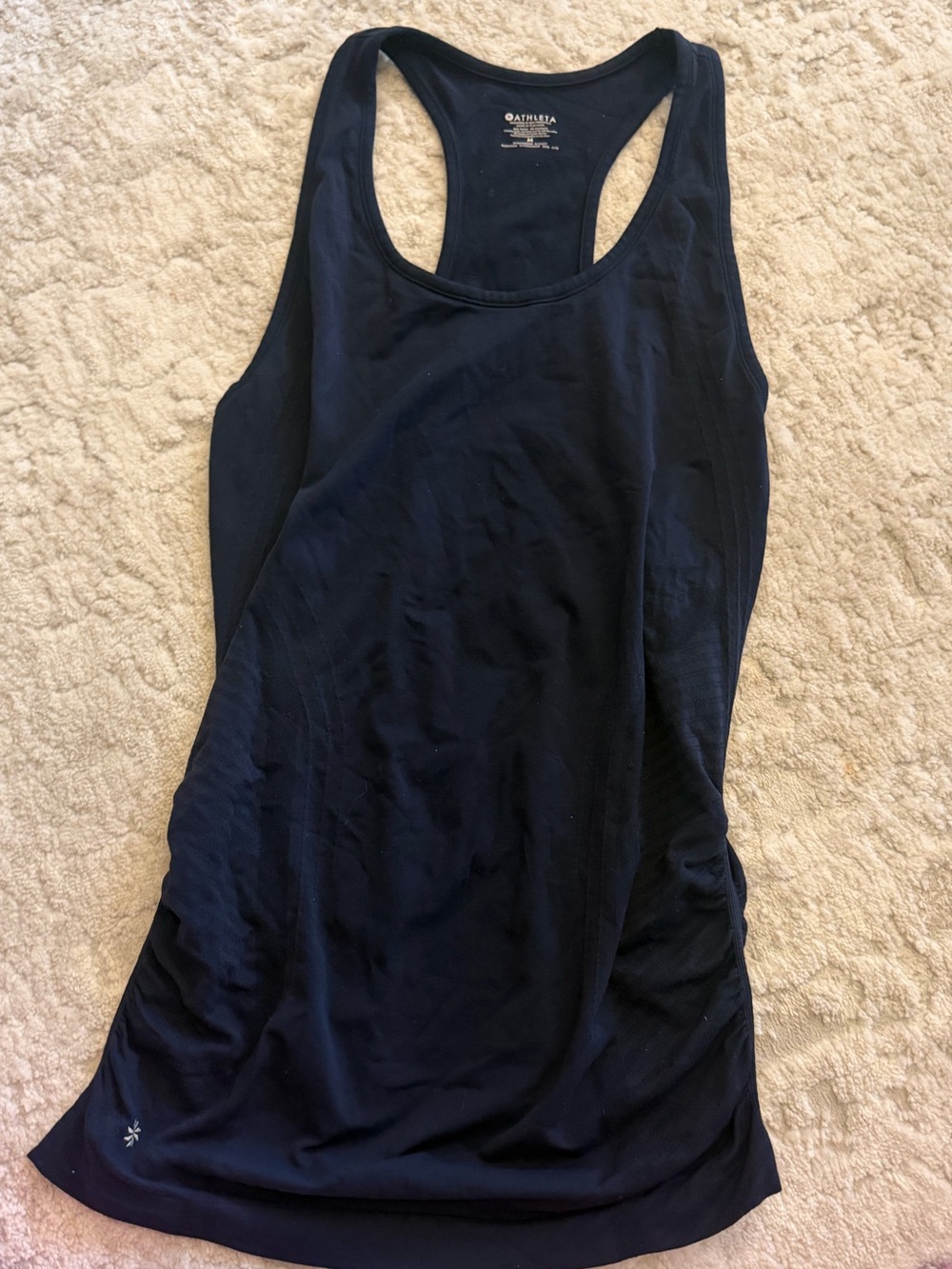 Athleta Navy Racerback Tank Top - Picture 2 of 4